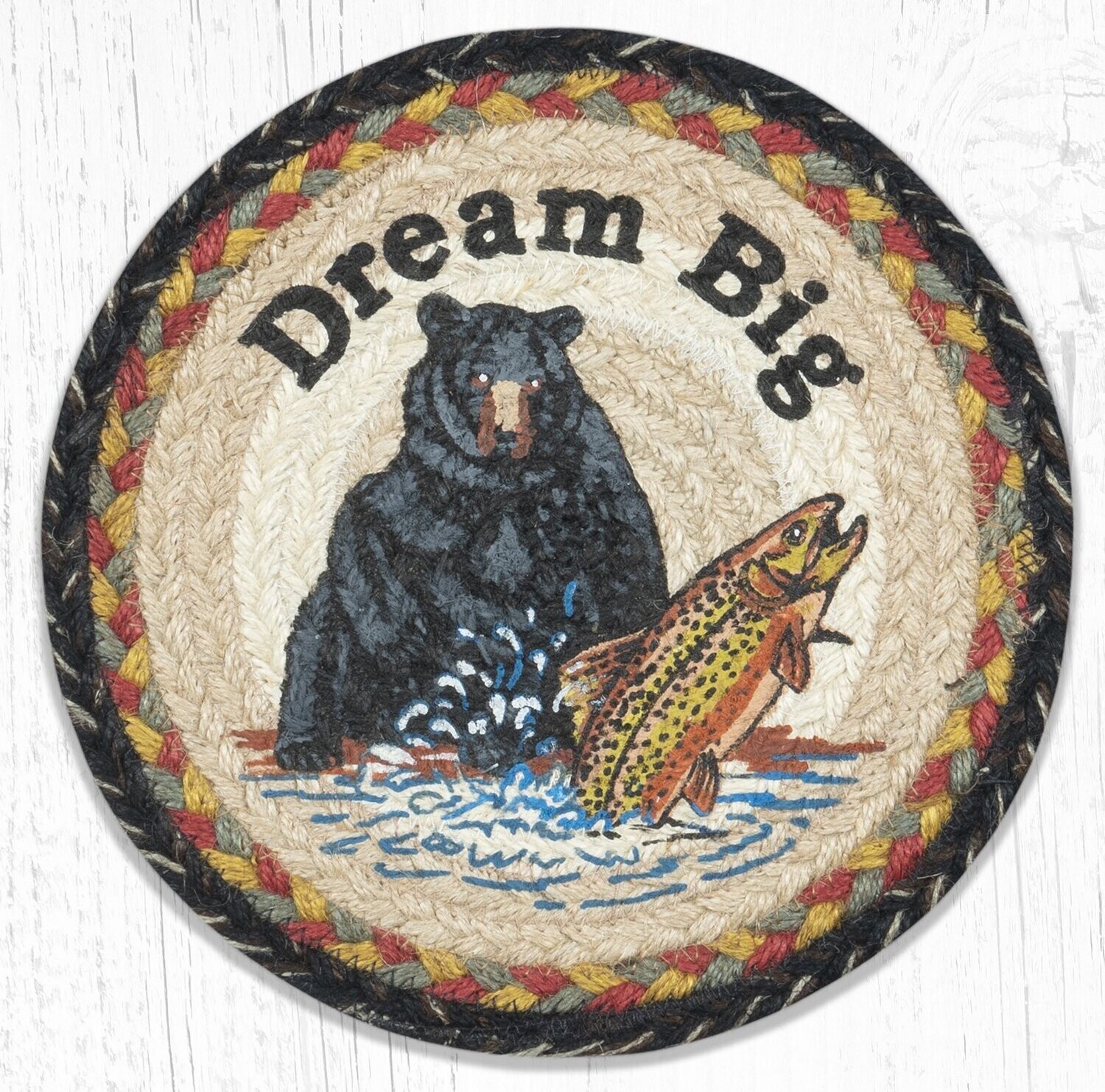 10" Round Trivet - Dream Big Bear