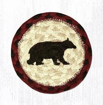 7" Round Cabin Bear