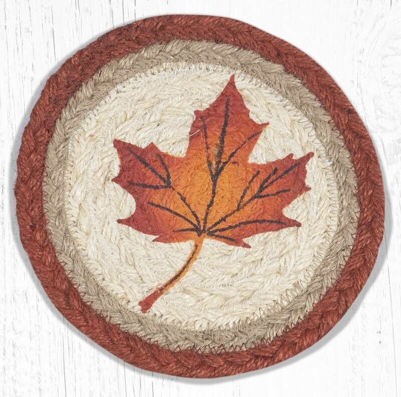 7" Round Maple Leaf