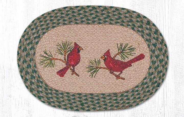 Oval Place mat - Cardinals