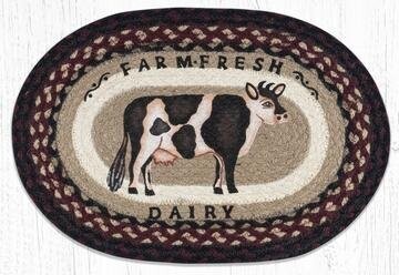 Oval Place mat - Farmhouse Cow