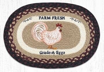 Oval Place mat - Farmhouse Chicken