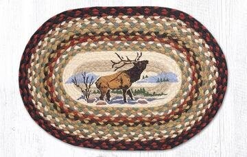 Oval Place mat - Winter Elk