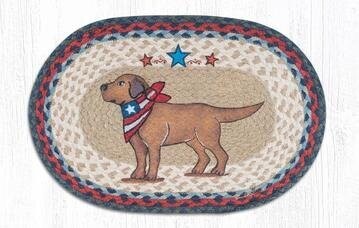 Oval Place mat - Yellow Lab