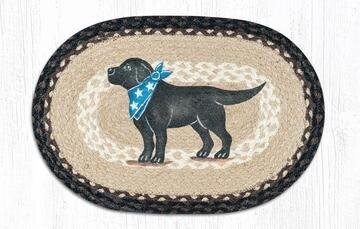 Oval Place mat - Black Lab