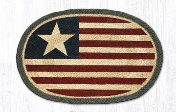 Oval Place mat - Original American Flag