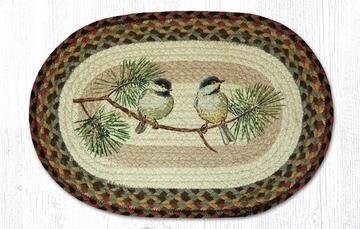 Oval Place mat - Chickadees