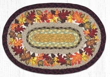 Oval Place mat - Autumn/Fall Leaves