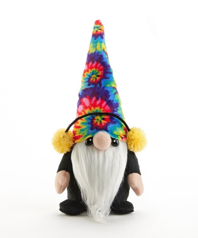 Pocket Pals Gnomies by GC Plush Gnome hippy tie dye gnome Ozzie Hug Feel The Love