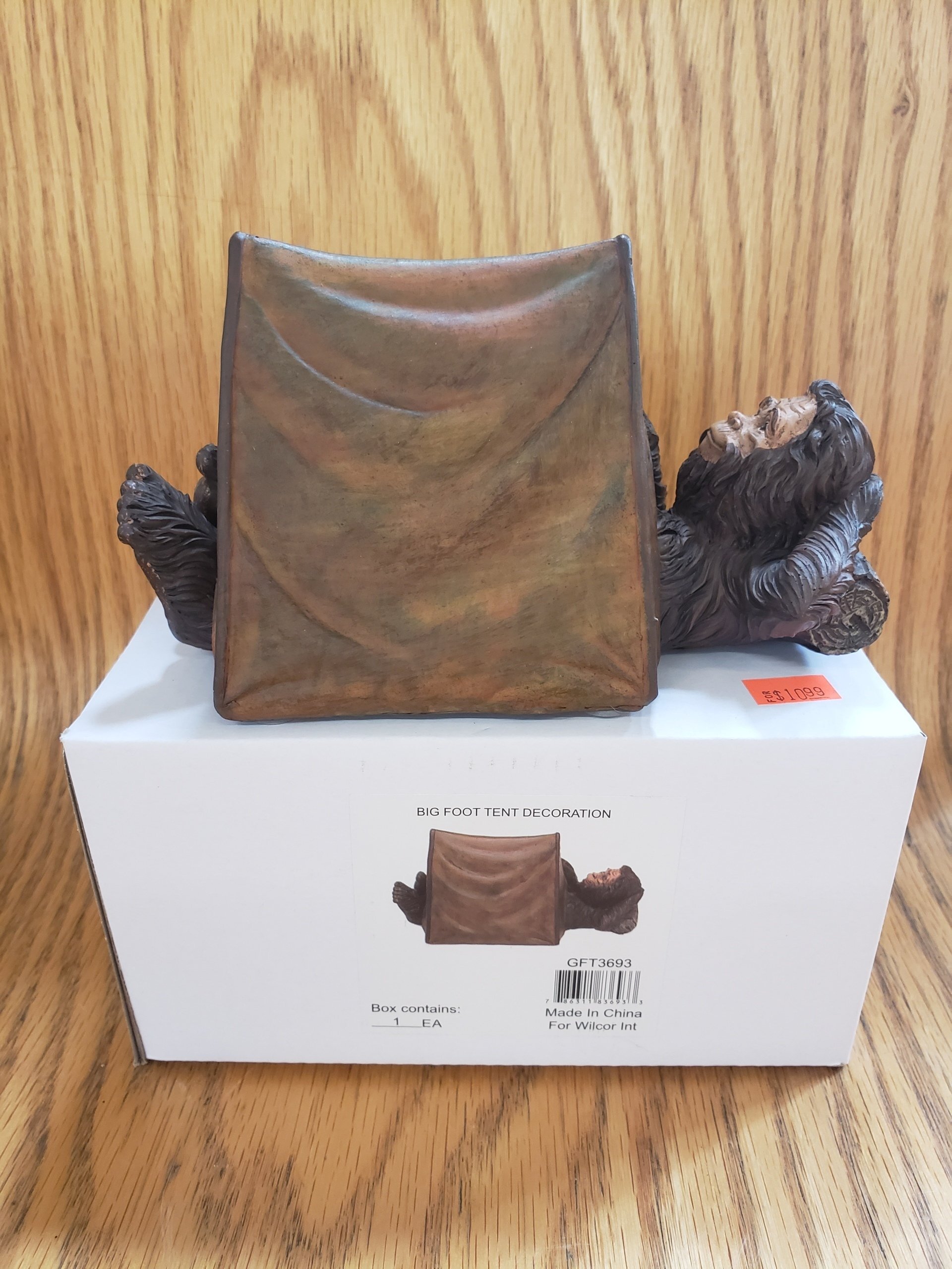 Bigfoot Tent Camping Figurine