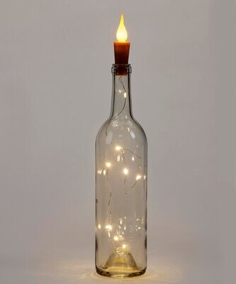 LED Bottle String Light with Flame Cork