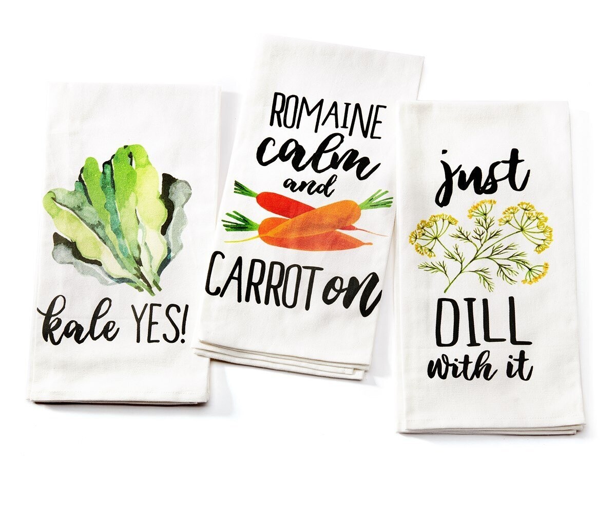 Garden Vegetable Home Grown Cotton T towels