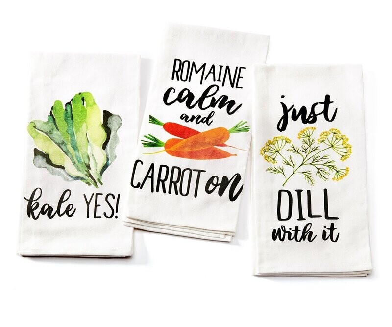 Garden Vegetable Home Grown Cotton T towels
