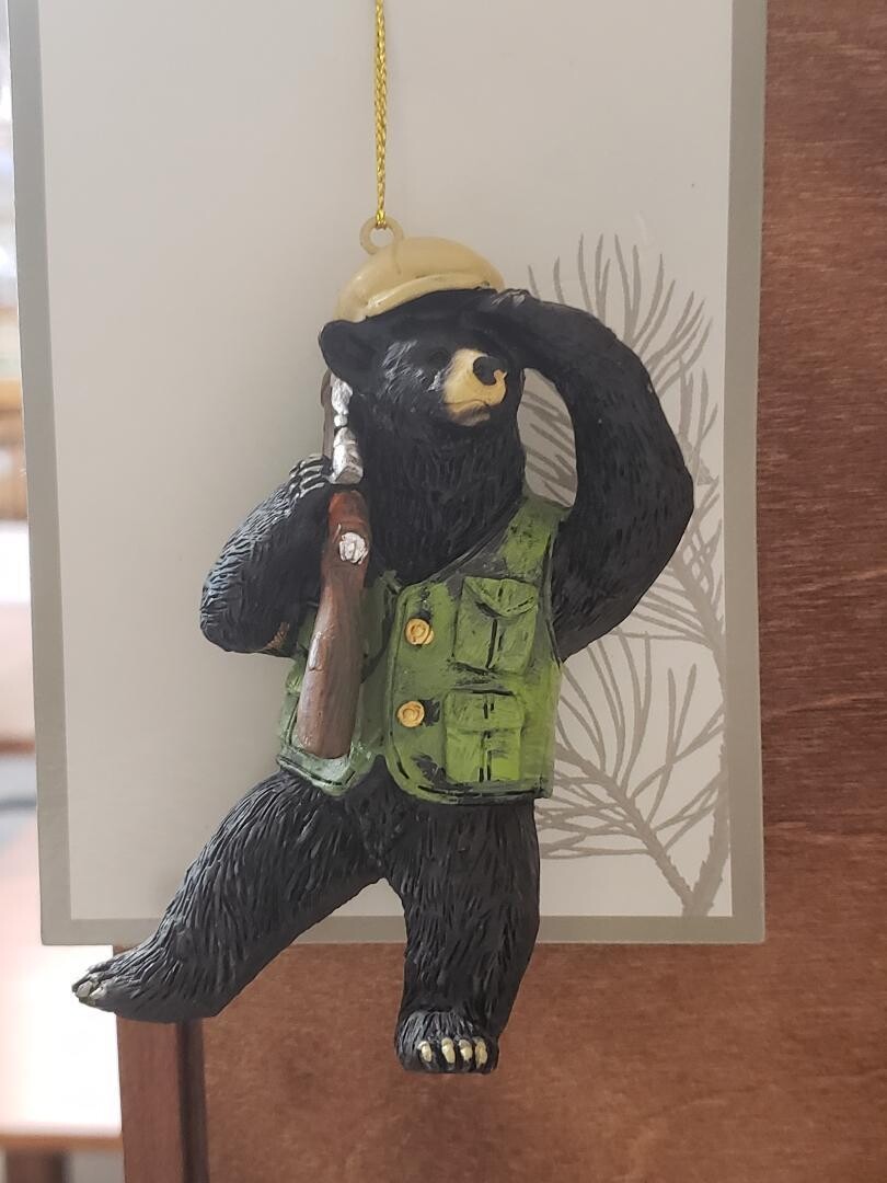 Black Bear Hunting Ornament