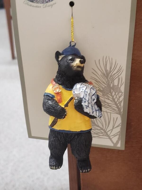 Black Bear Camping Ornament