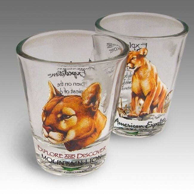 American Expedition Shot Glass Set - Mountain Lion