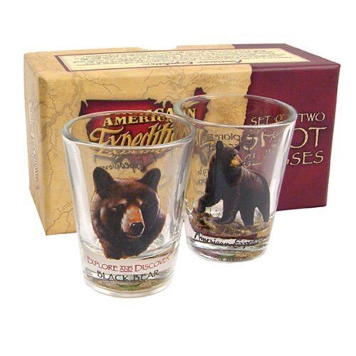 American Expedition Shot Glass Set - Black Bear