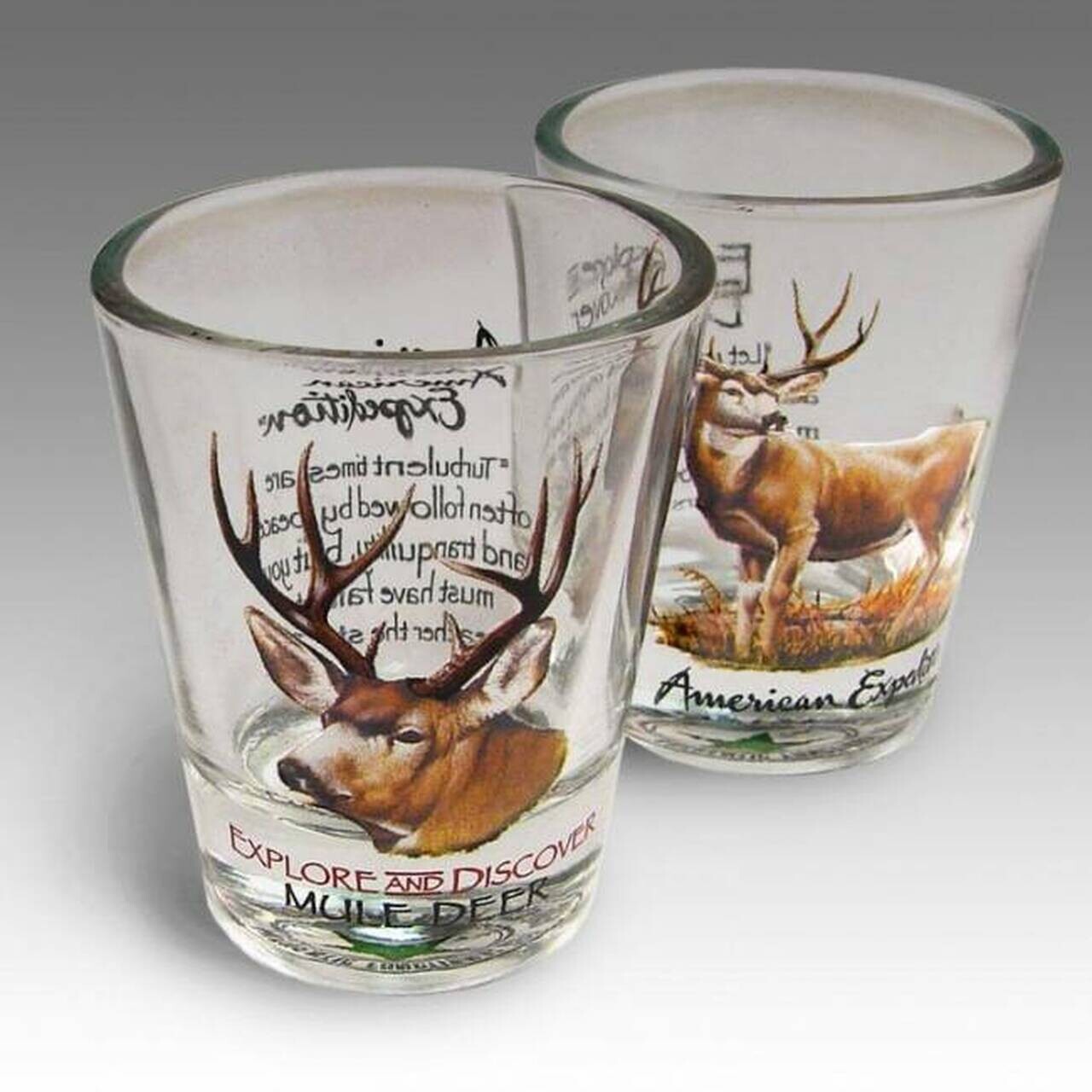 American Expedition Shot Glass Set - Mule Deer