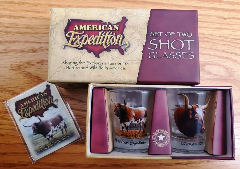 American Expedition Shot Glass Set - Longhorn