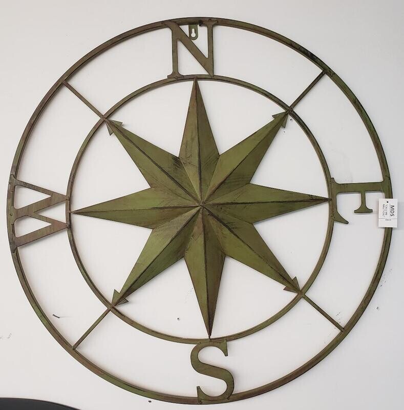 Compass Rose, 2 Assorted Colors, Color: Weathered Green