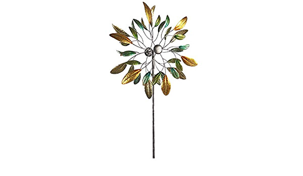 72" Tall Leaf Design Wind Spinner Stake