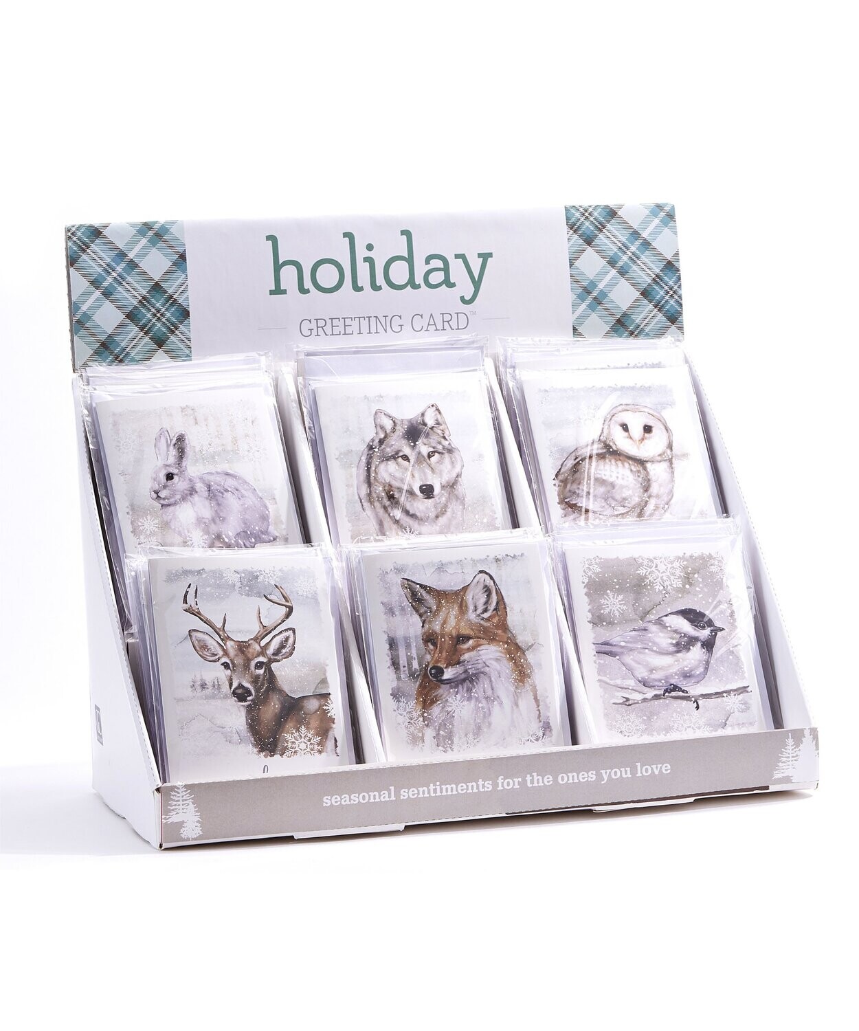 Wildlife Christmas Holiday Greeting Cards, Animal: Rabbit