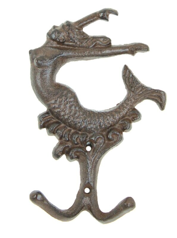 Cast Iron Mermaid Double Hook