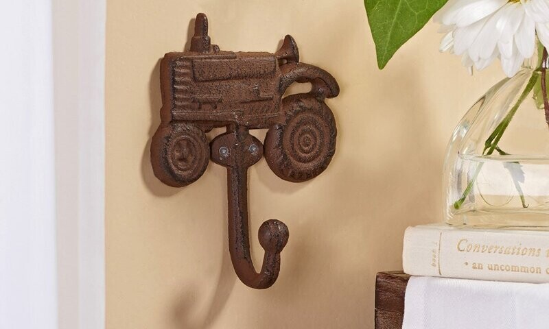 Cast Iron Vintage Tractor Wall Hook