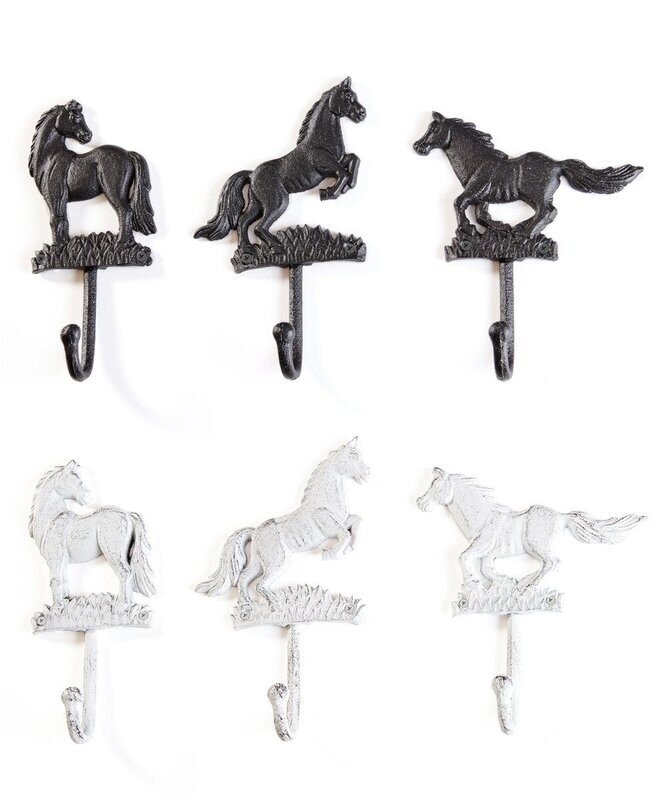 Cast Iron Horse Wall Hook, 6 Styles!