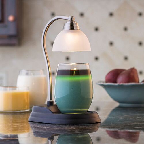 Aurora Lamp Candle Warmer - Pewter
