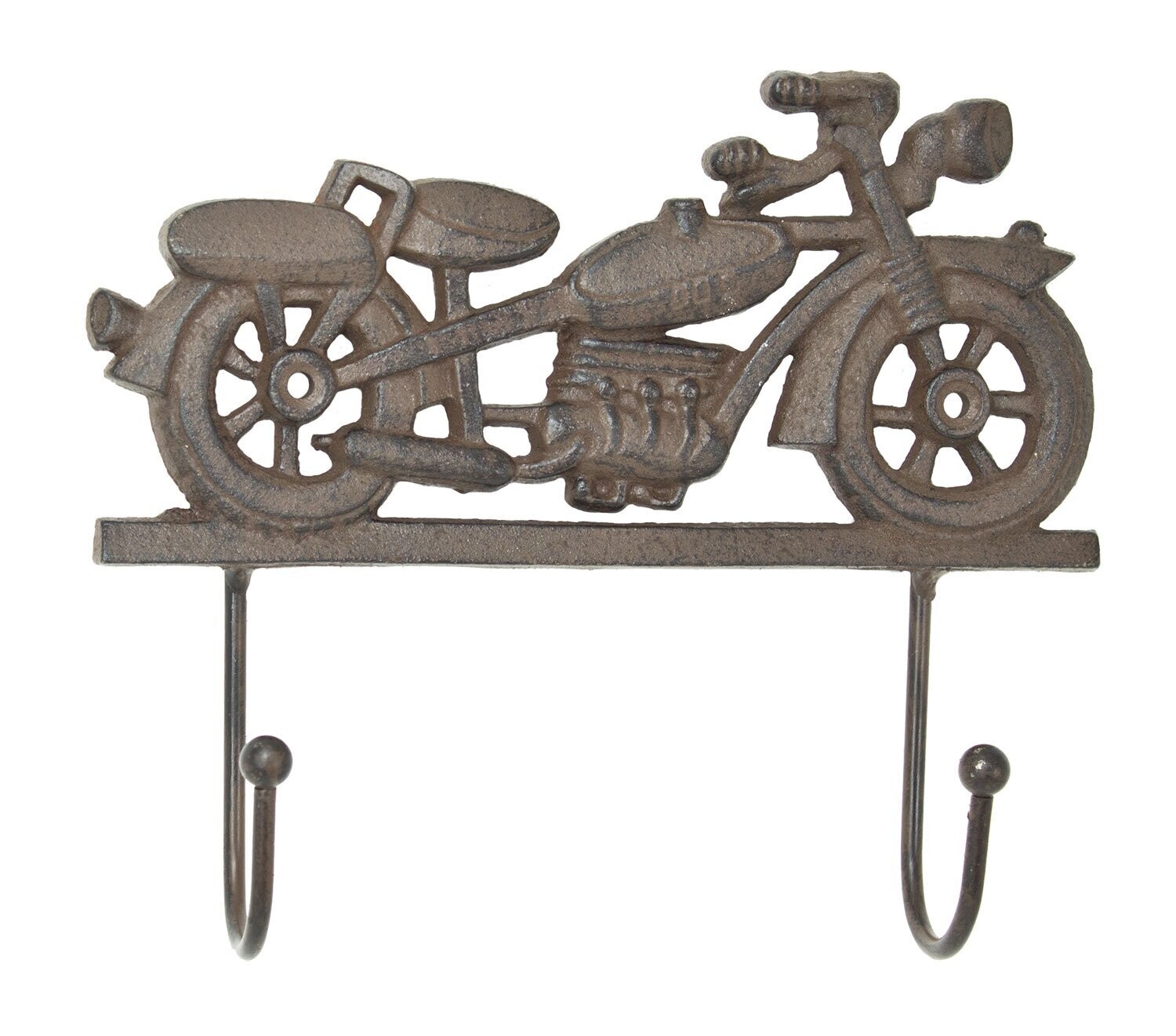 Cast Iron Motorcycle Double Wall Hook