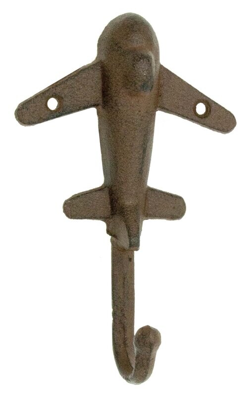 Cast Iron Jet Airplane Hook