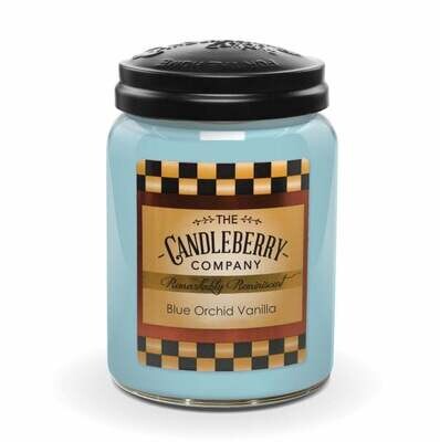Candleberry Candles Blue Orchid Vanilla, 26 oz. Large Jar Scented Candle