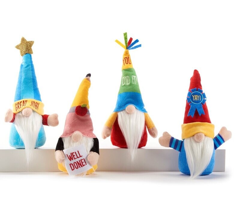 Pet Pal Pet Lovers Plush Gnome, 4 Assorted cat mom dog mom gnome