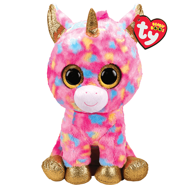 Large Beanie Boo - Fantasia multicolor unicorn