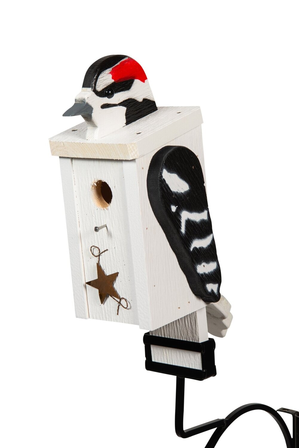 Woodpecker Bird Shaped Wood Bird House
