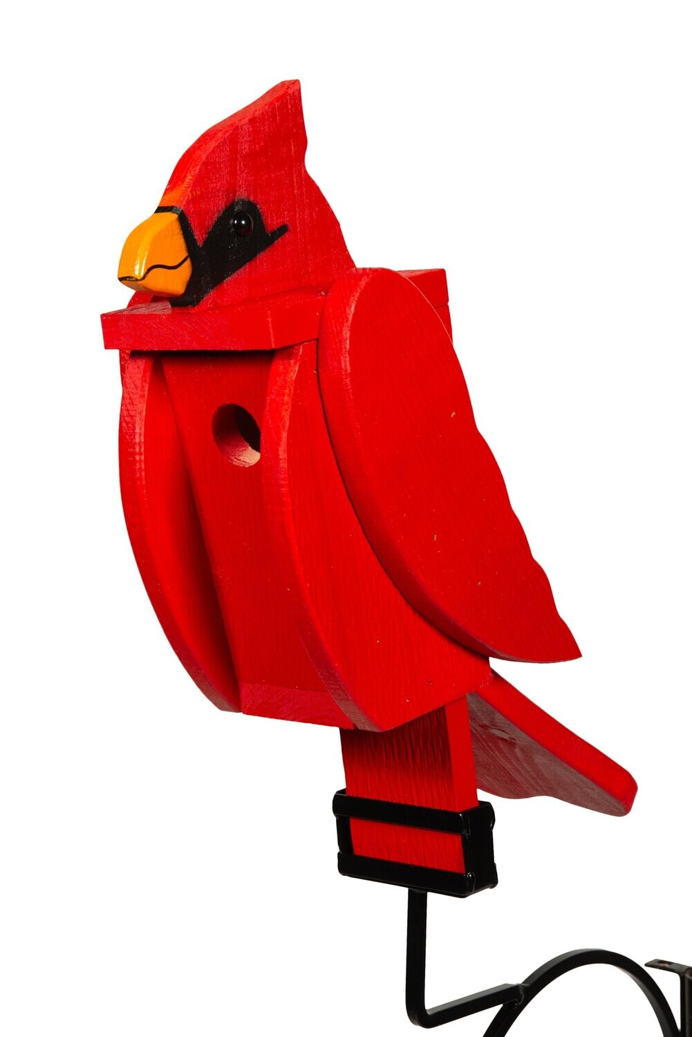 Cardinal Bird Shaped Wood Bird House