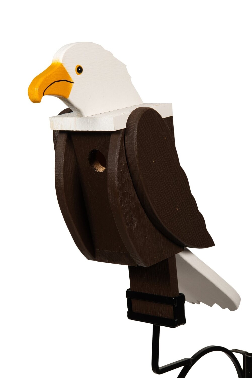 Bald Eagle Bird Shaped Wood Bird House