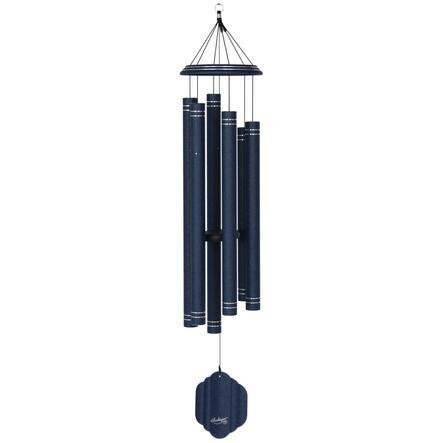 Arabesque 59" Outdoor Wind Chime, Sapphire Blue