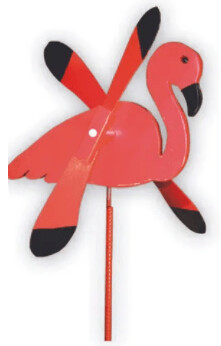 Flamingo Whirly Bird Wind Spinner