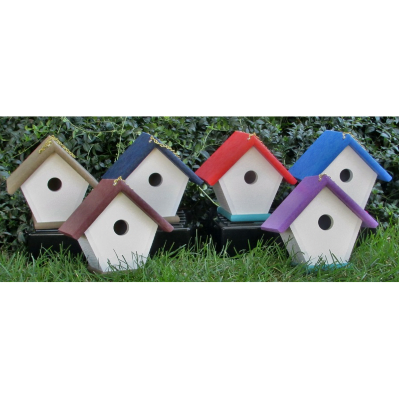 Small Poly Bird House, Assorted Colors