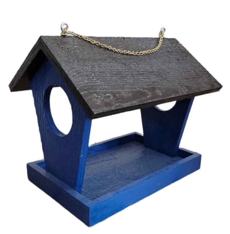 Large Open Tray Bird Feeder - Blue