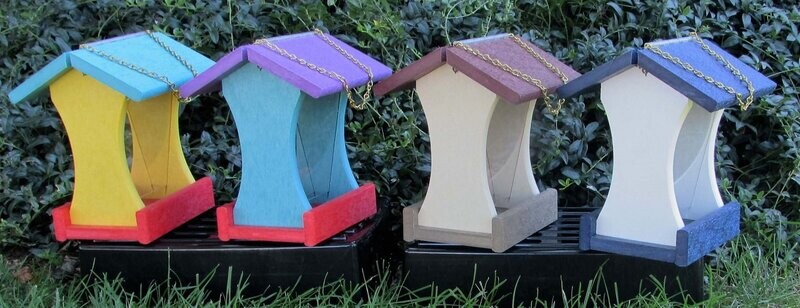 Small Poly Bird Feeder, Assorted Colors