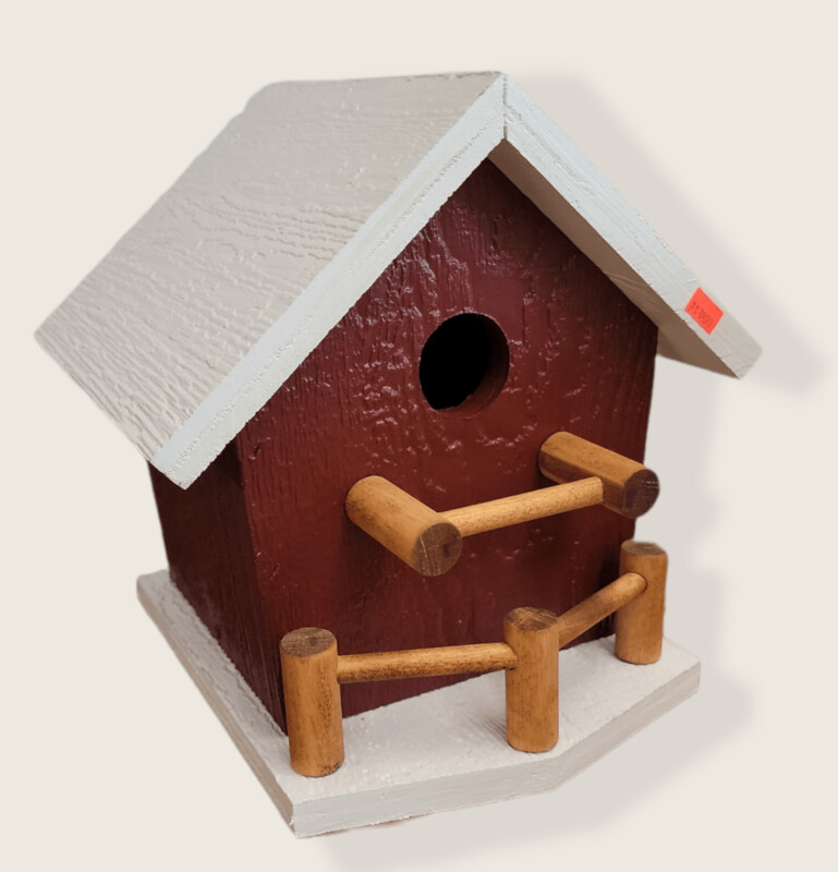 Porch Bird House, Red Clay
