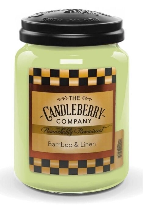 Candleberry Candles Bamboo & Linen™ 26 oz. Large Jar Scented Candle
