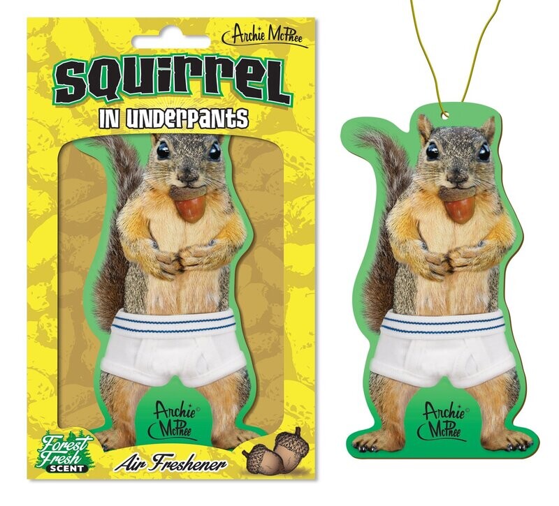 Squirrel In Underpants Air Freshener