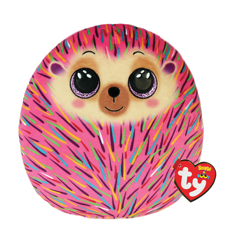 Ty Squishy Beanie Multicolored Hedgehog - Hildee 14"