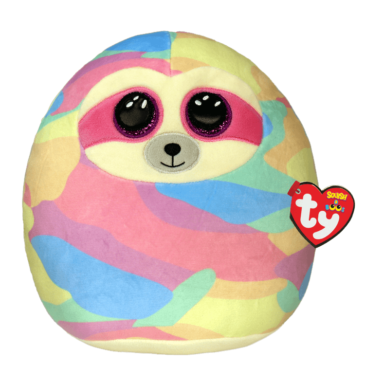 Ty Squishy Beanie Multicolored Hedgehog - Hildee 14"