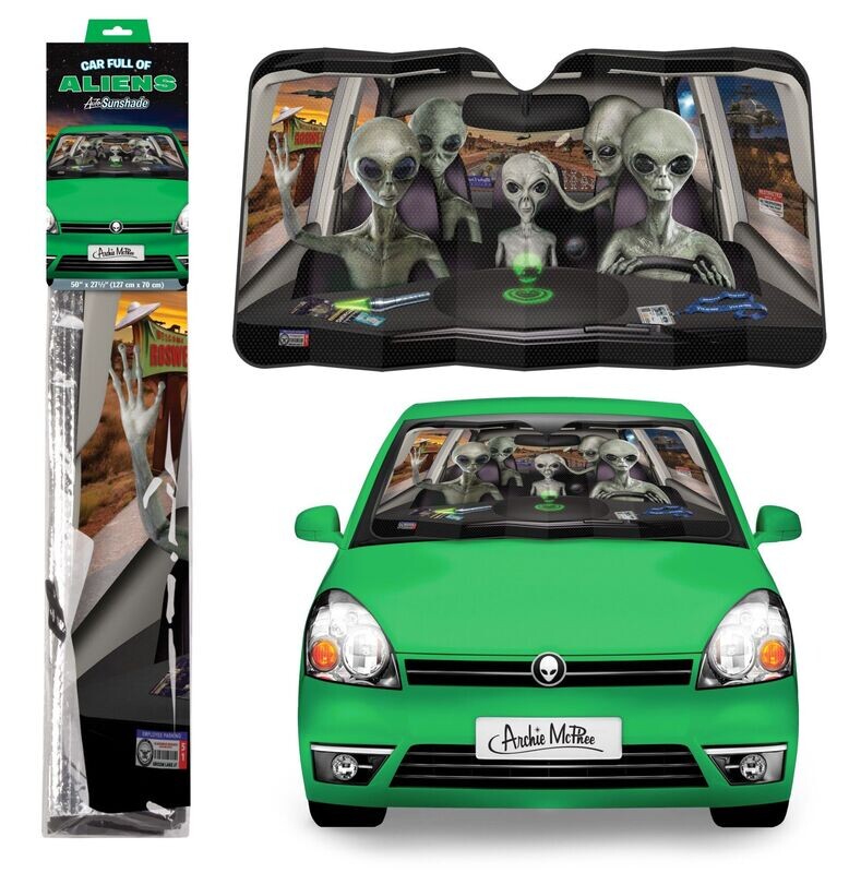 Aliens Car Sunshade Auto Visor