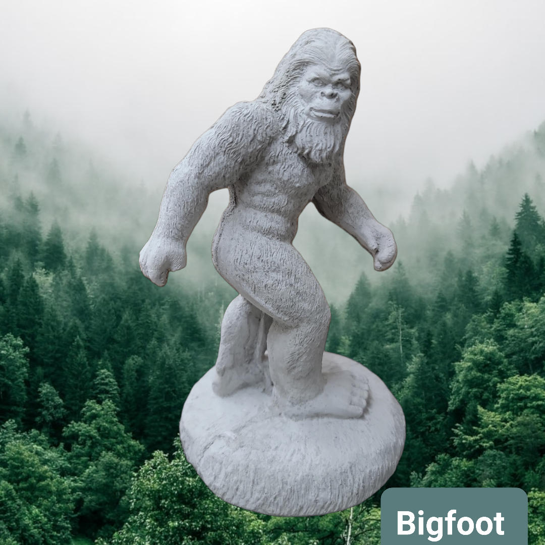 7" Concrete Bigfoot Statue